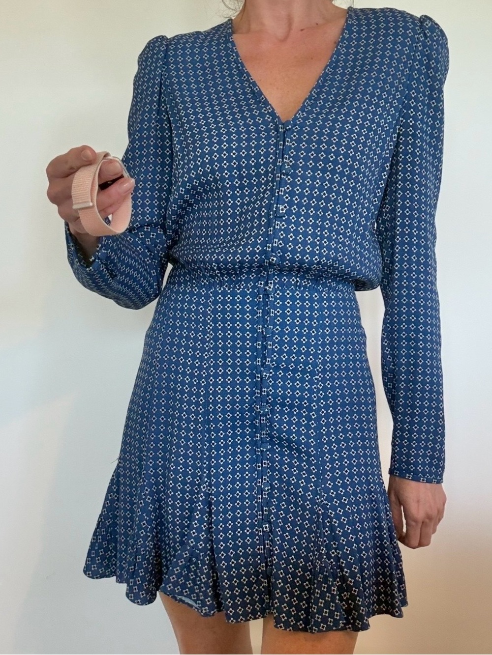 Veronica Beard Riggins Mini Dress – Prussian Blue Size 2